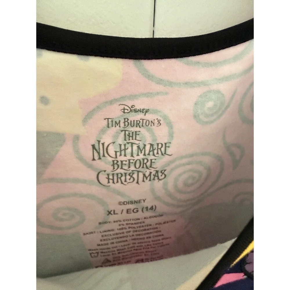 Disney Nightmare Before Christmas Sally Patchwork Tulle Dress Kids XL 14 NWT